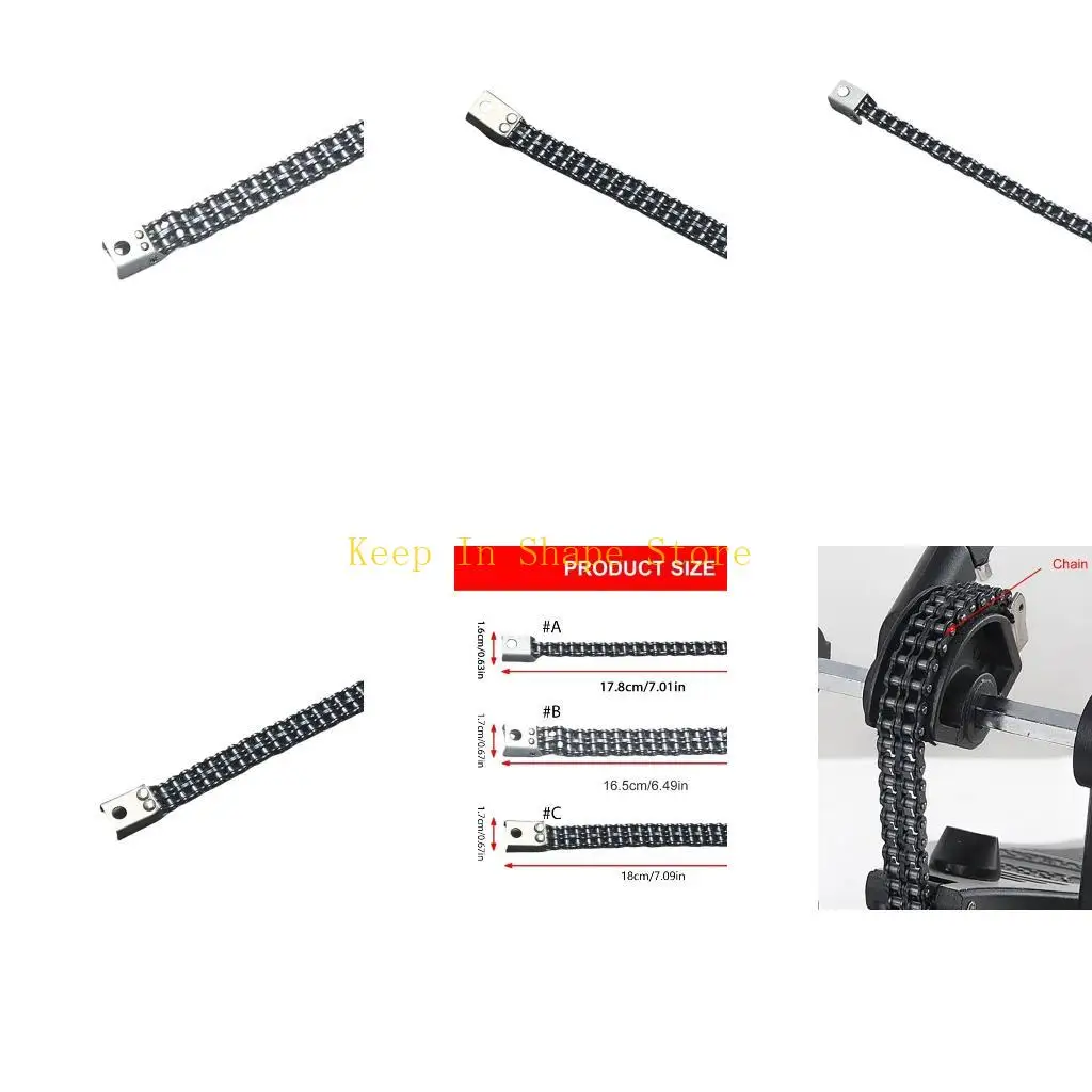 

U1JC Drum Pedal Hammer Chain Drum Pedal Chain Drum Kits Pedal Chain Stainless Drum Accessories Drum Pedal Chain Replacement