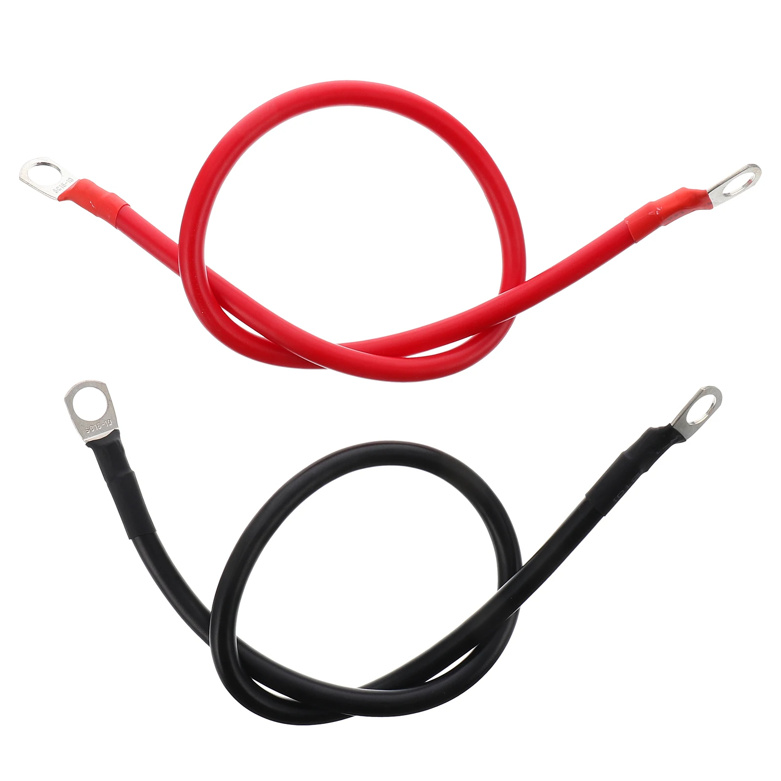 

2pcs Cable Car Plated Terminals Power Transmission Corrosion Protection Temperature Resistance Negative Positive Copper