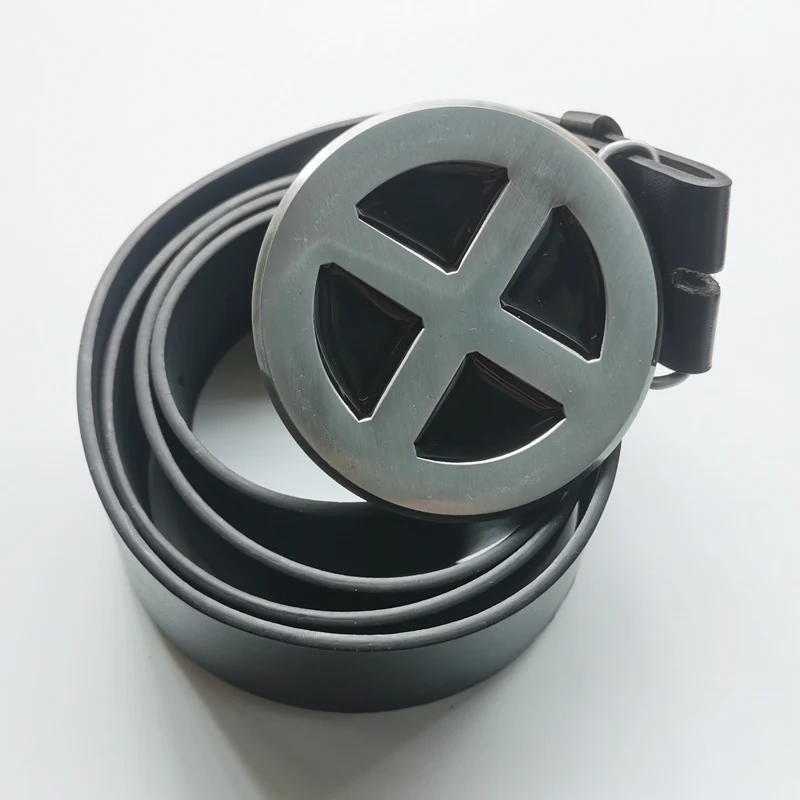 NEW Man Super-Cool Metal  Costume Belt Buckle Flim Metal Belt Buckle Black1.5\