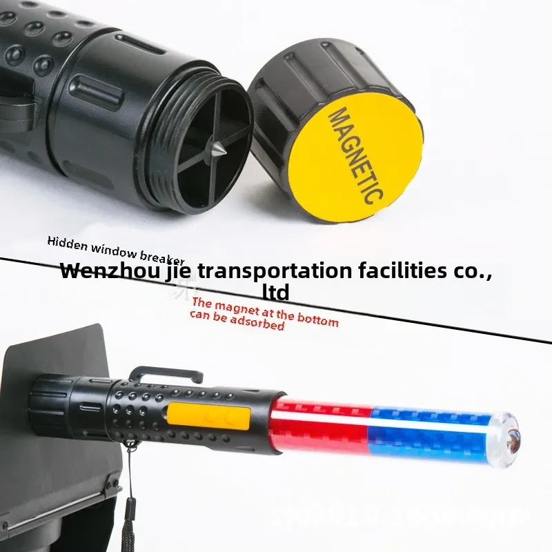 nueva-bateria-recargable-baston-de-trafico-rojo-y-azul-luz-led-de-advertencia-intermitente-barra-luminosa-silbato-magnetico-iluminacion-de-emergencia