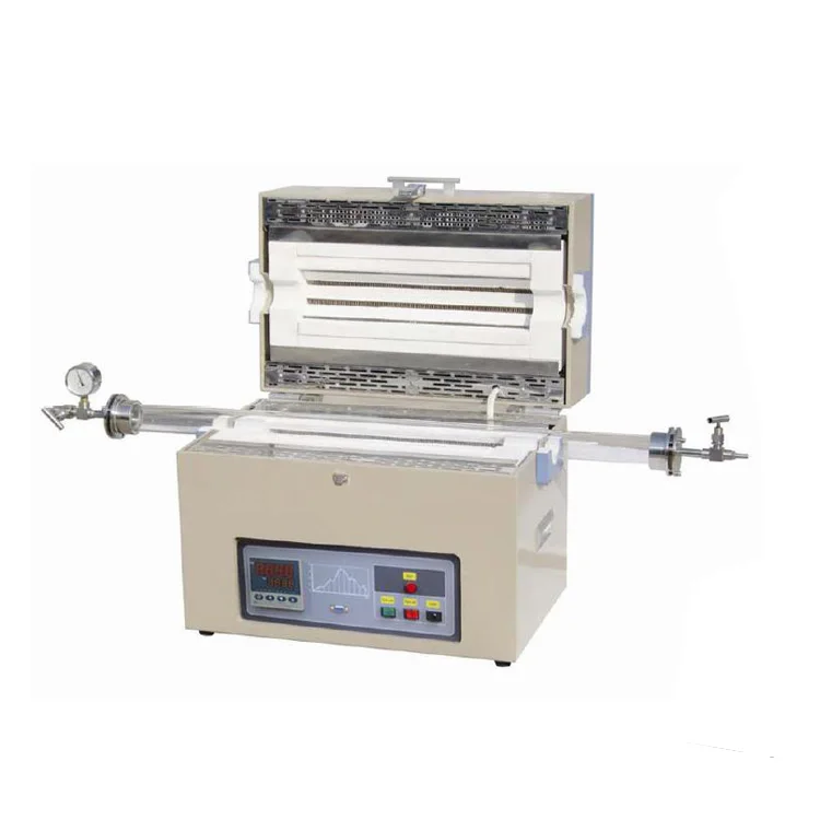 دراسة مختبرية على فرن أنبوبي مفتوح بدرجة حرارة واحدة كوارتز OTF-1200X