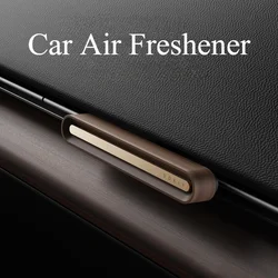 Car Air Freshener Alloy Solid Wood Long Lasting Fragrance Aromatherapy Air Outlet Diffuser Car Interior Accessories
