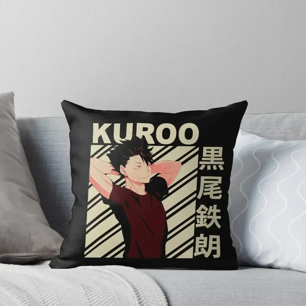 Kuroo tetsurou - Vintage Art Throw Pillow luxury decor Pillow Cover Pillow Decor Cushions For Sofa