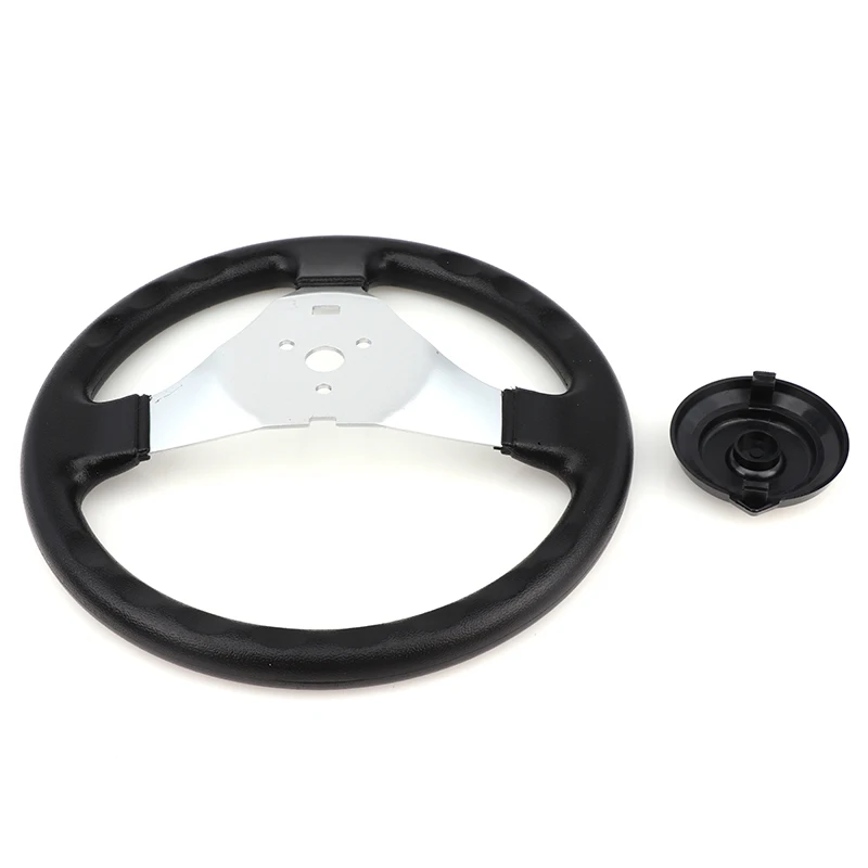 ATV 3Hole Steering Wheel Replacement Universal Suitable for Go Kart Steering Wheel Hardware with Cover Vehicle Accessories