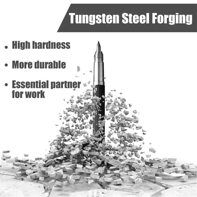 1/2/3Pcs Tungsten Carbide Tip Scribing Pen, Double Head Engraving Etching Pencil for Metal Glass Wood, Carving Marking Hand Tool