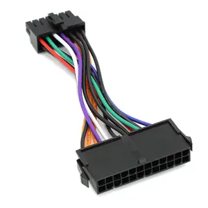 Bilashmart 1 Power Supply Cable ATX 24 pin Female to 14 pin Male Adapter Cord Lenovo IBM Dell Q77 B75 A75 Q75 Motherboard 10cm