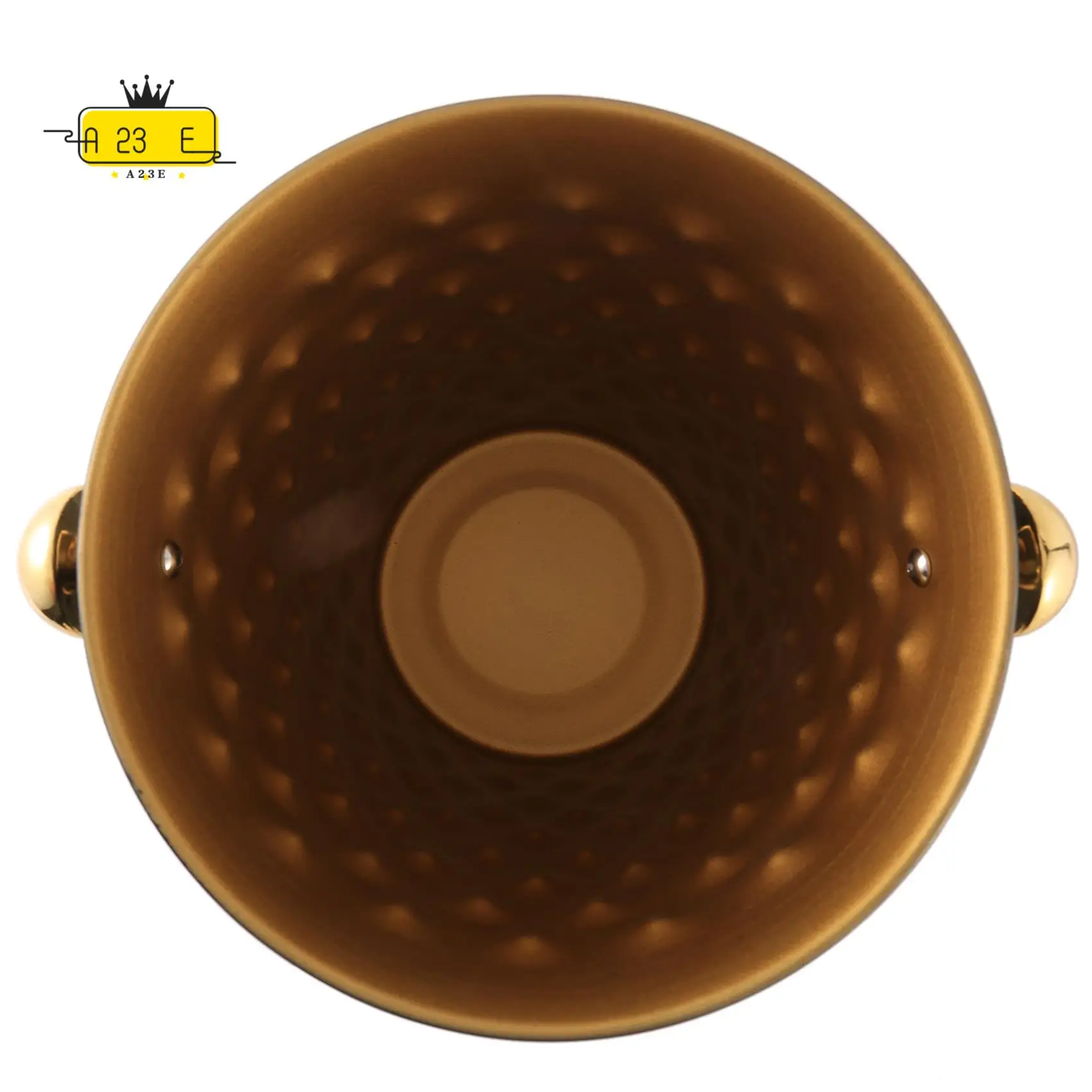 

A23E-Creative Stainless Steel Hammered Ice Bucket Wine Champagne Bucket Home Hotel Ice Cube Supplies KTV Supplies