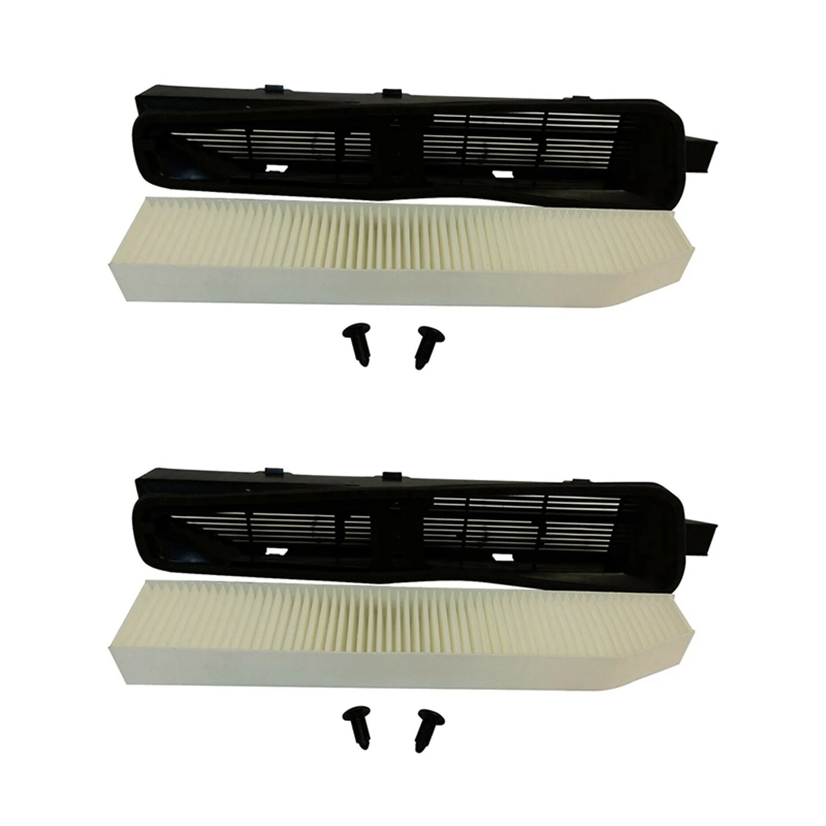 Compact 2X Cabin Air Housing And Filter Kit 82208300 Fit For Jeep Grand Cherokee 1999-2010