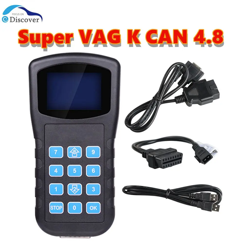 Best Quality Super for VAG K+CAN Plus 4.8 Diagnosis Pin Code Reader Key Programmer Diagnostic Tool