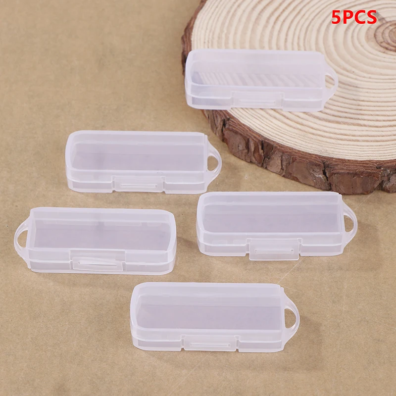 

5pcs PC USB Flash Drive Cases Contemporary Style Storage Boxes With Lids For OTG Rotating Drives Home Organization Storage Bins