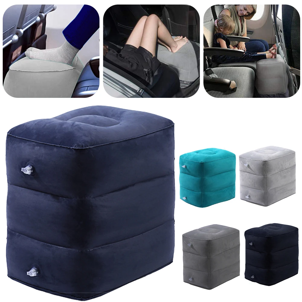 Inflatable Footrest Pillow PVC Foot Rest Air Pillow Cushion For Travel Office Home Leg Support Up Relaxing Feet Tools Under Desk