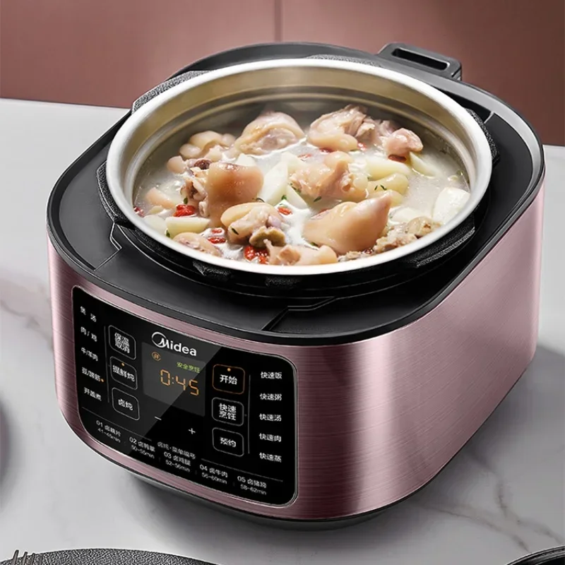 ميديا 5L قدر الضغط الكهربائي 220 فولت 1000 واط 70 كيلو باسكال بانيلا دي بريساو أقل الملح 2 الأواني الداخلية طباخ الأرز طباخ متعدد الوظائف