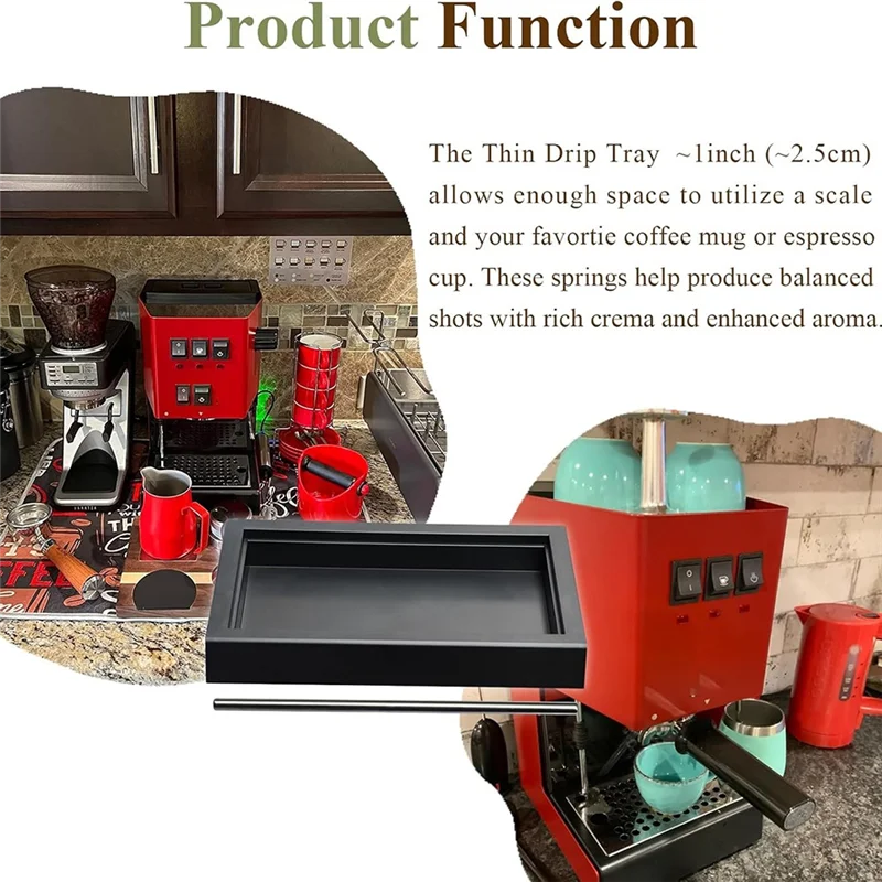 A88X ロープロファイル薄型ドリップトレイ、Gaggia クラシックプロ伝統的なエスプレッソコーヒーマシン部品付属ノズル