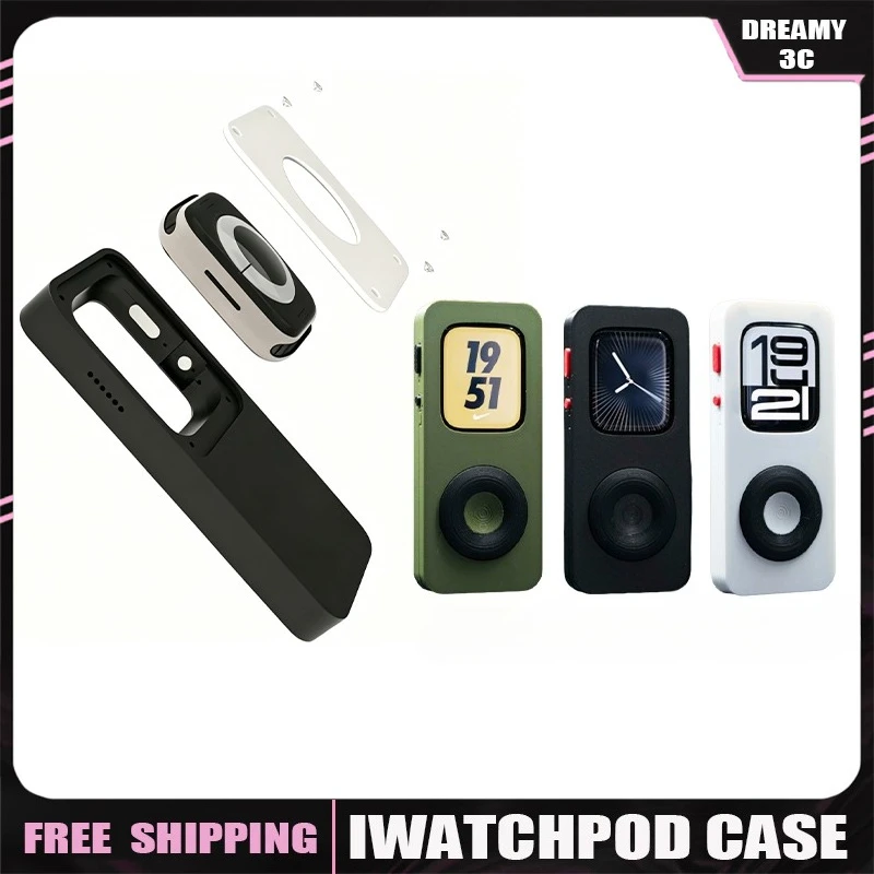 iwatchpod TinyPod 3D Printed Protective Case for Apple Watch 9 8 7 6 5 4 3 2 SE Case 40mm 41mm 42mm 44mm 45mm 46mm Accessories