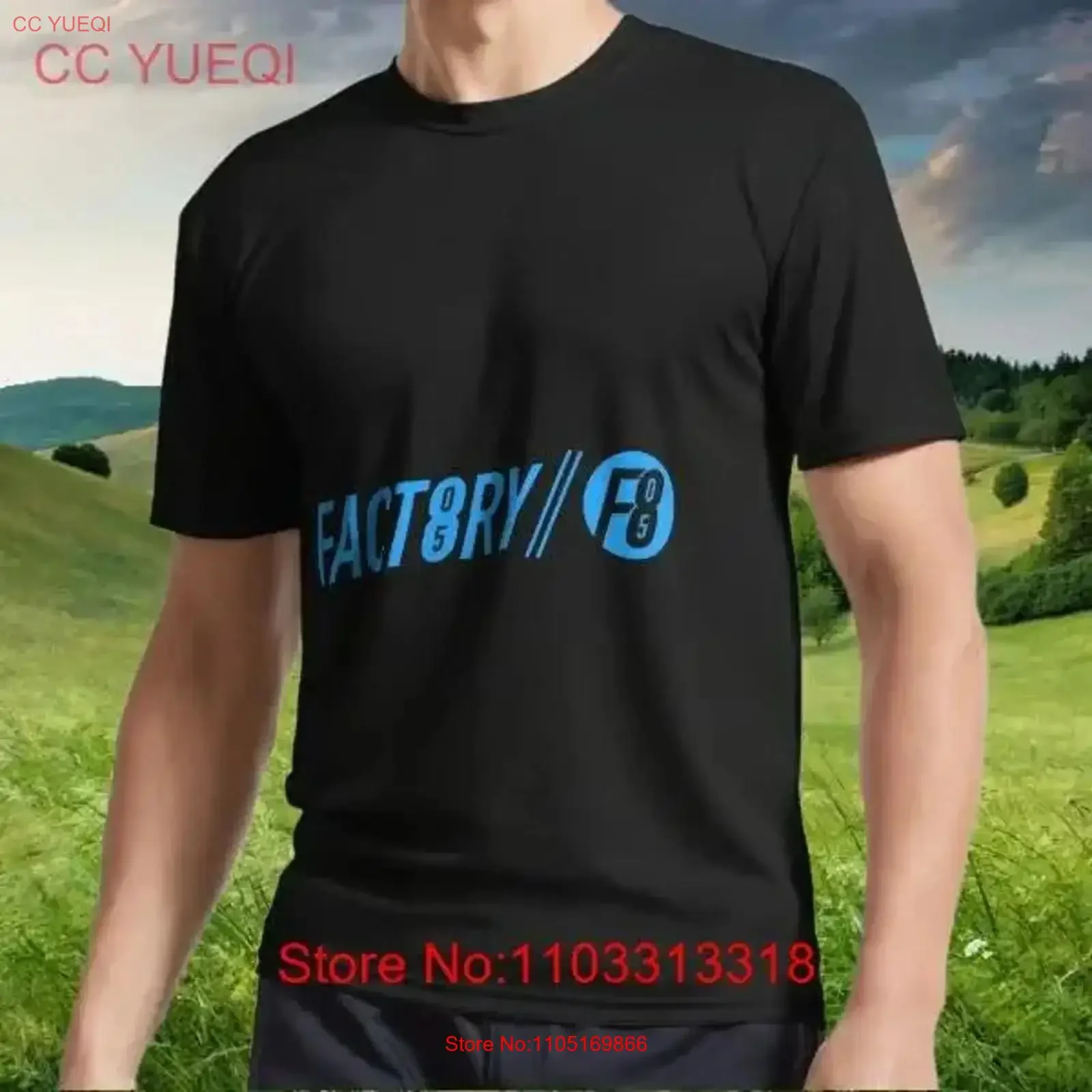 New Factory 805 F805 Logo Active T Shirt American Funny S to 5XL vintage Washed designer clothes fashion Top For Everyday Wear