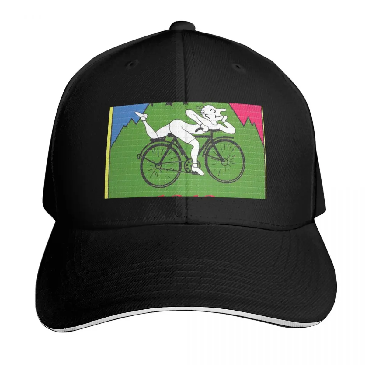 Lsd albert hofmann bicycle day Baseball Cap Cotton Twill Breathable Contrast Two Tone Brim Snapback Flat Bill