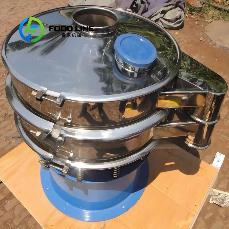 Customized Round Vibrating Screen Stainless Steel Vibrating Screen - Hygienic Rotary Sifter for Food, Flour Screening Machine