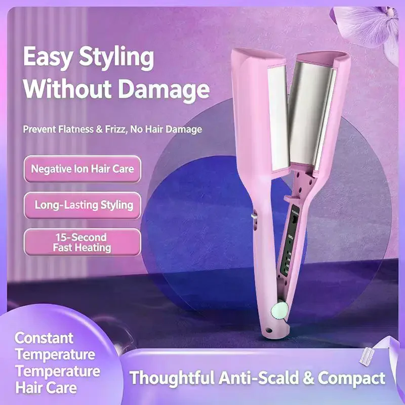 Heating Hair Styling Tool 32mm Automatic Hair Curler Stick Curler Portable Big Wave Rotating Iron Hair Curling Fast