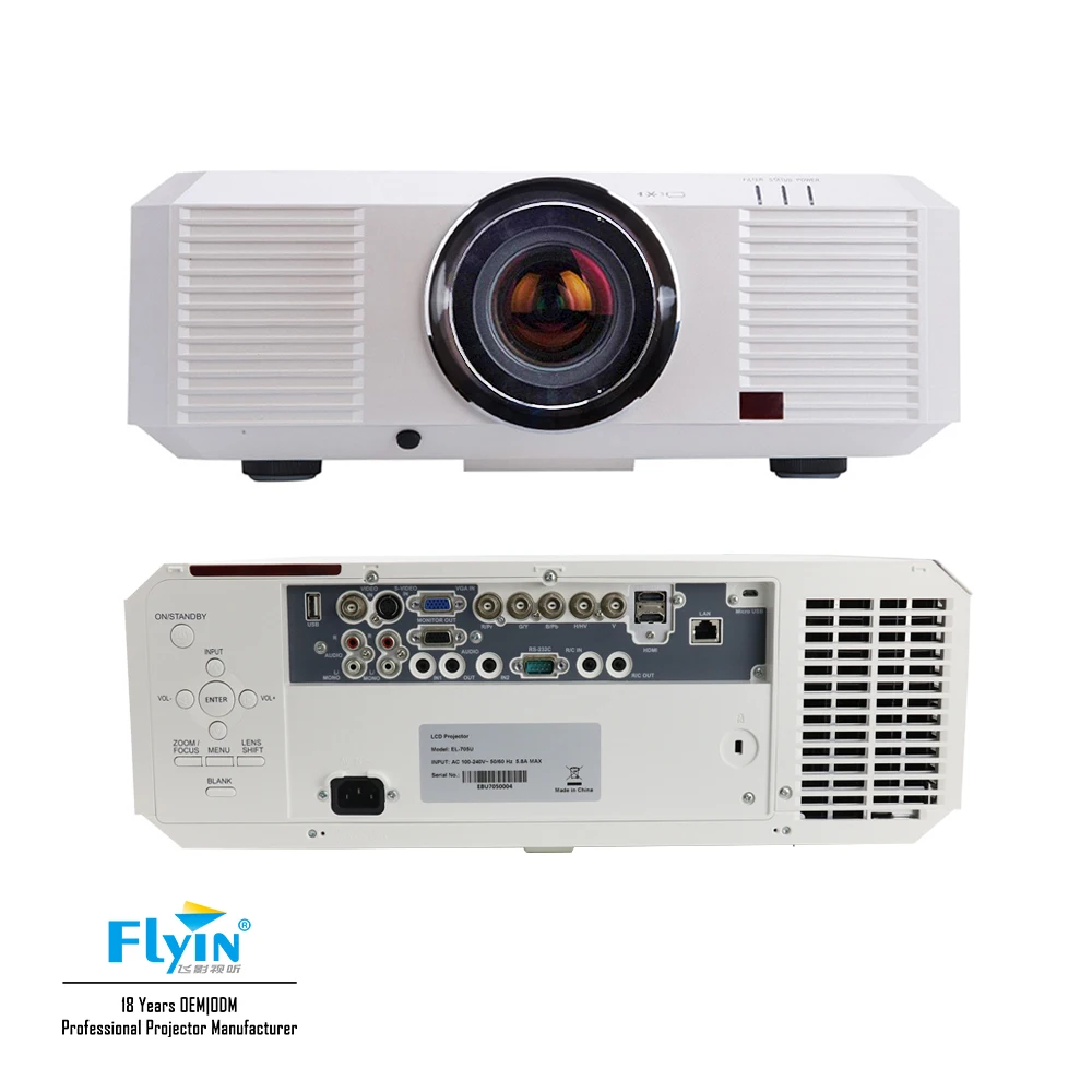 12000 Lumen 3LCD Laser Mapping Outdoor Building Large Venue Projection 3D 4k Projector