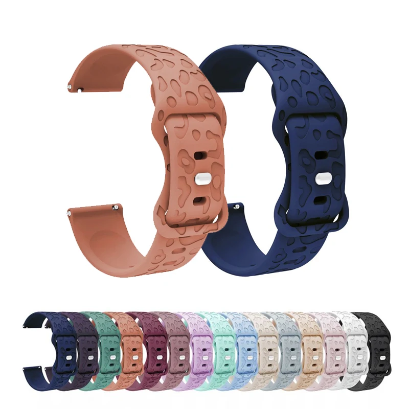 

Силиконовый ремешок с леопардовым принтом и гравировкой для Fitbit Versa 2/ Versa Lite/ Versa 1/SE