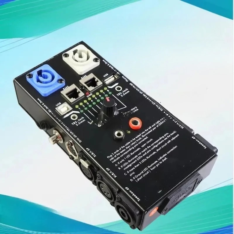 Audio line tester, line tester, testing tool tester, Canon 6.35 audio line network on/off measurement