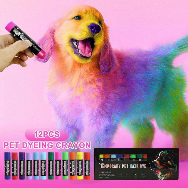 Pet Hair Dye 12 Colors Washable Pet Safe Hair Dye Dog Nail Polish Pen Pet Fur Paint Pets Temporary Colors Hair Pens for Grooming AliExpress 15