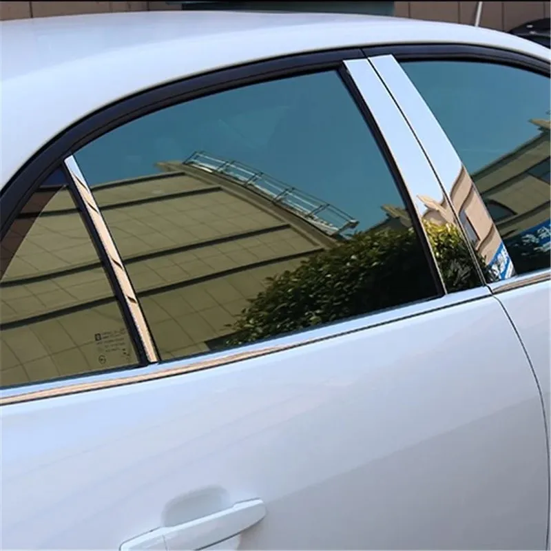 

WELKINRY For Chevrolet Malibu 8th Generation 2013 2014 2015 Car Body Door Window Central Middle B Pillar Column Post Cover Trim