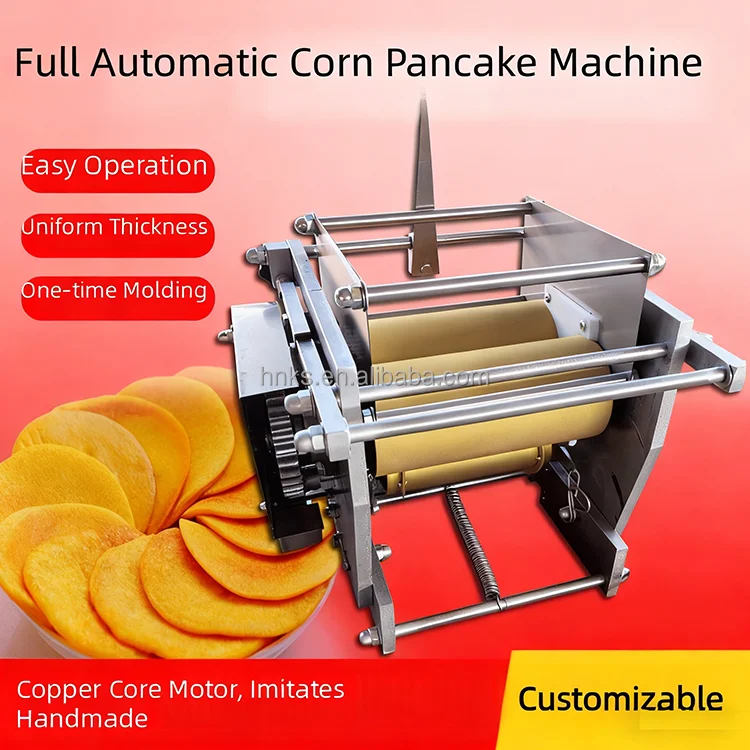 Industrial High-Efficiency Corn Crepe Tortilla Maker with Automatic Operation for Food Processing Plants