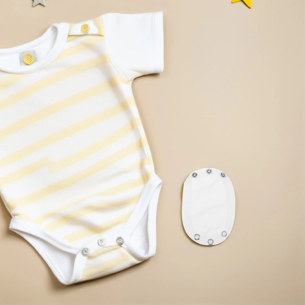 

2Pcs Adjustable Baby Clothing Extender Snap Button Romper Comfortable Double Layer for Infants Toddlers