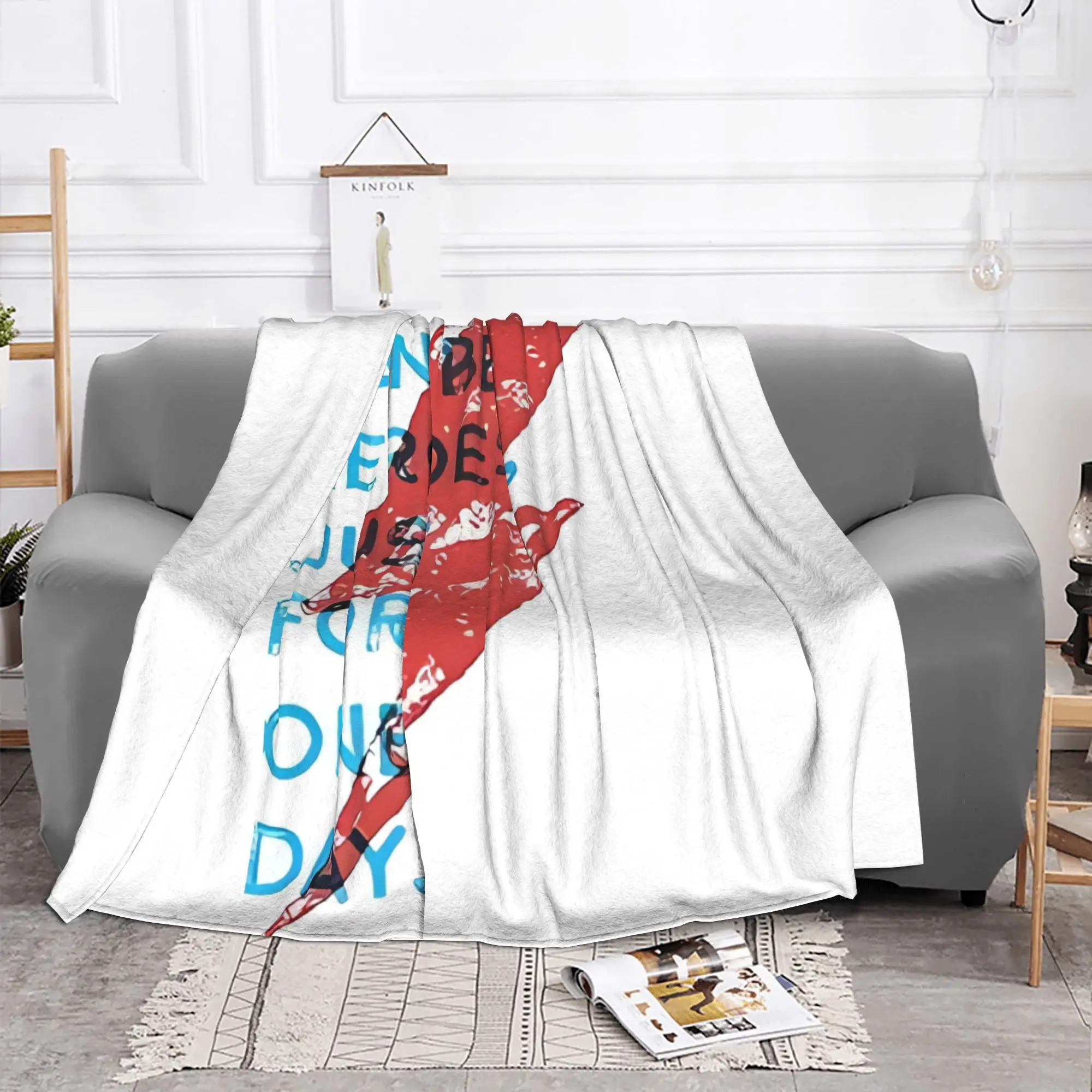1PC home Cute Room Decor Classic Blanket Throw Blanket David Cool Bowie Novelty Warm Blanket All Season