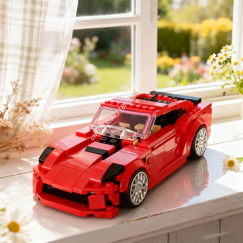 

315 шт. MOC Corvette Convertible Instructions City Champions Супер модель автомобиля Строительные блоки Игрушечная конструкция Рождественские подарки