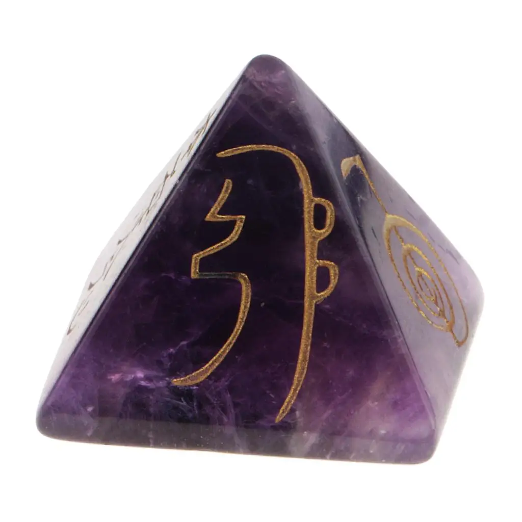 Figurines en pierre de cristal pyramidal, pierres précieuses, pierres minérales pour la méditation, studio de yoga et pleine conscience