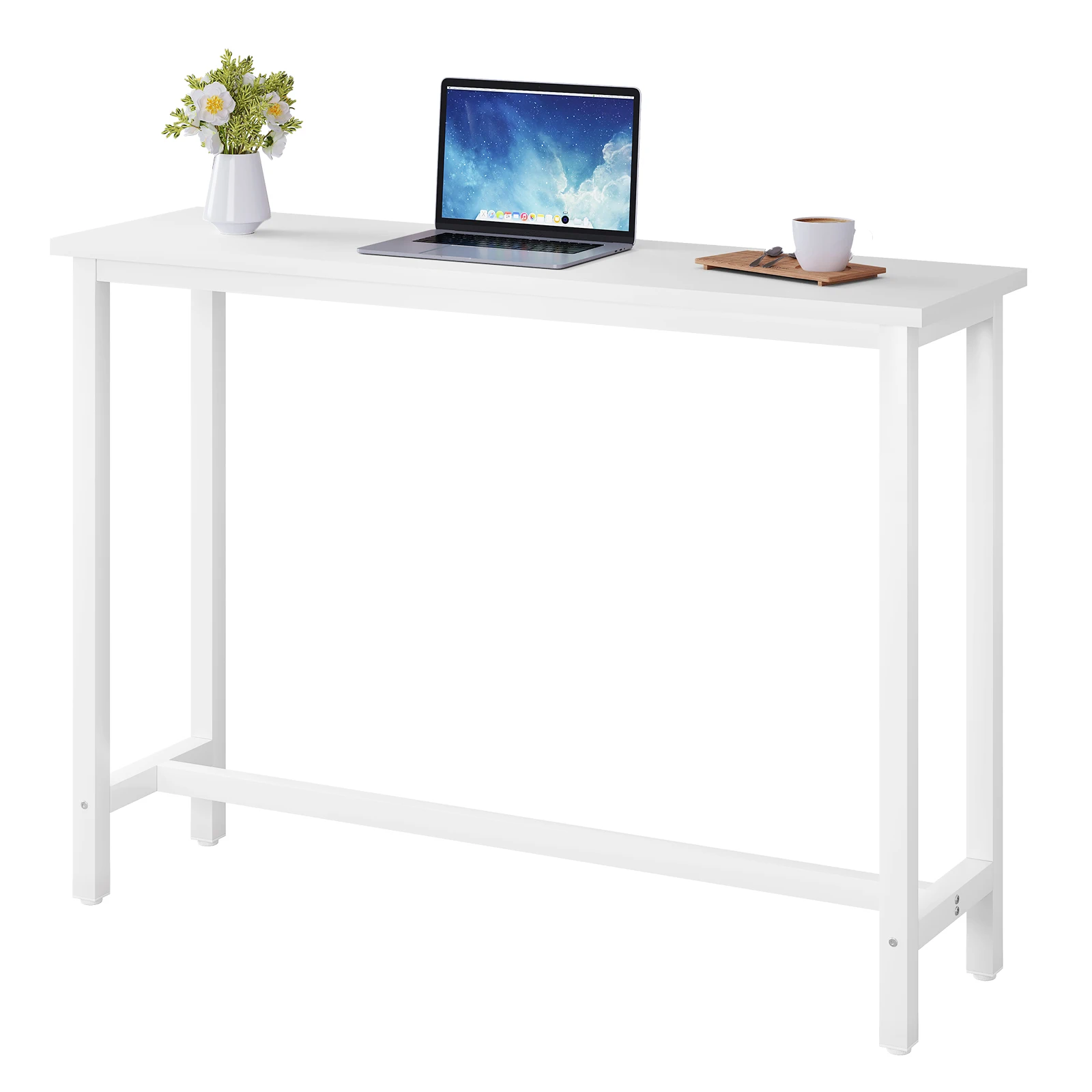 WOLTU Bar-Küchentisch, Frühstückstisch, Esstisch, Tee- und Kaffeetisch mit Fußstütze, Eingangstisch, Beistelltisch, Sideboards für das Wohnzimmer
