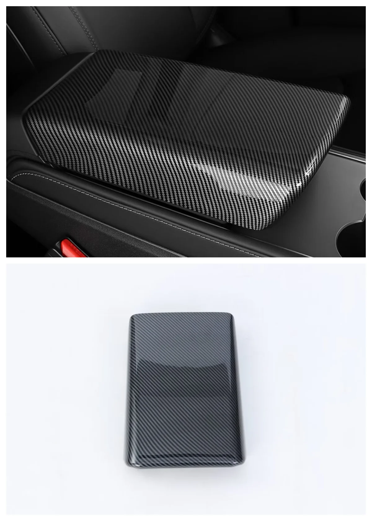 

Suitable for Tesla MODEL 3 2024 armrest box cover decoration ABS