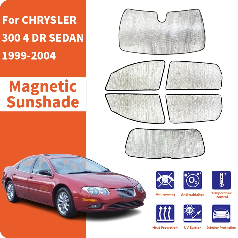 Custom Car Window Sunshade Anti-UV Car Sun Window Visors Sunshade Covers Accessories For CHRYSLER 300 4 DR SEDAN 1999-2004