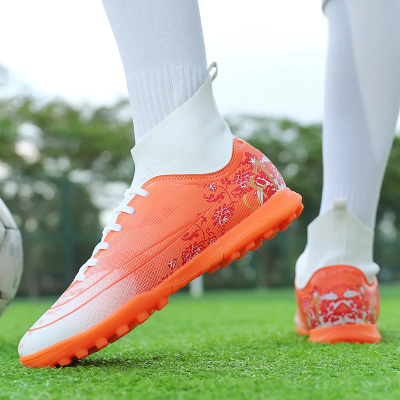 TF Football Boots for Men Women Man Soccer Shoes Soccer Cleats Non Slip Ultralight Boys Girls Sneakers