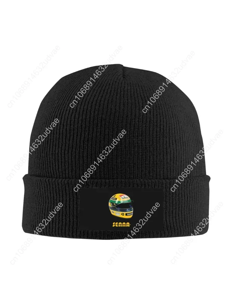 Ayrton Senna bandera Brasil sombrero Otoño Invierno Skullies gorros nuevas motocicletas gorra mujer hombre capó