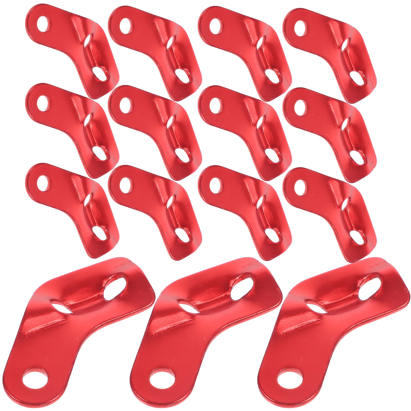 

26pcs Camping Accessories Tent Drawstring Buckle Red Aluminum Alloy Adjustable Rope Tensioner for Outdoor Lightweight Durable