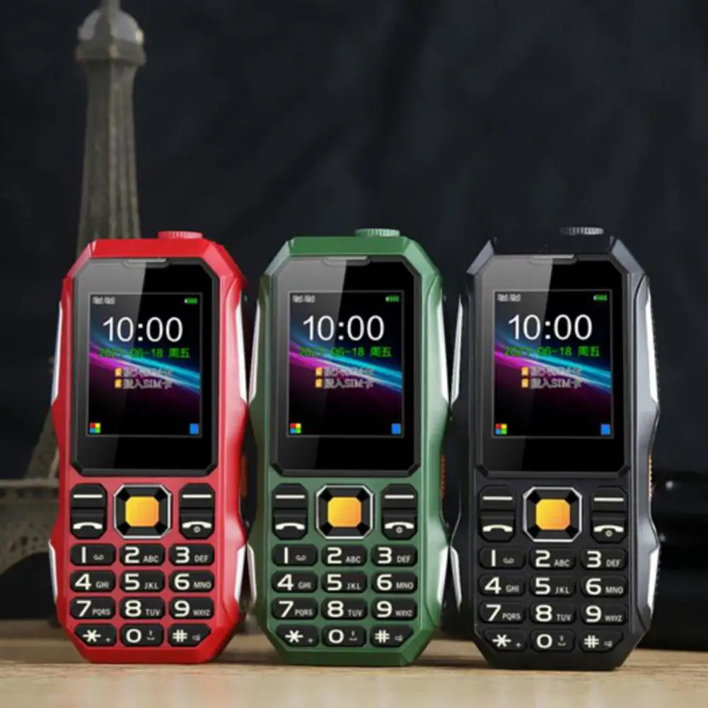 Senior Phone Dual Card Slot Strong Flashlight Long Standby Time Voice Calls Multifunctional Large Button Mini Cell Phone