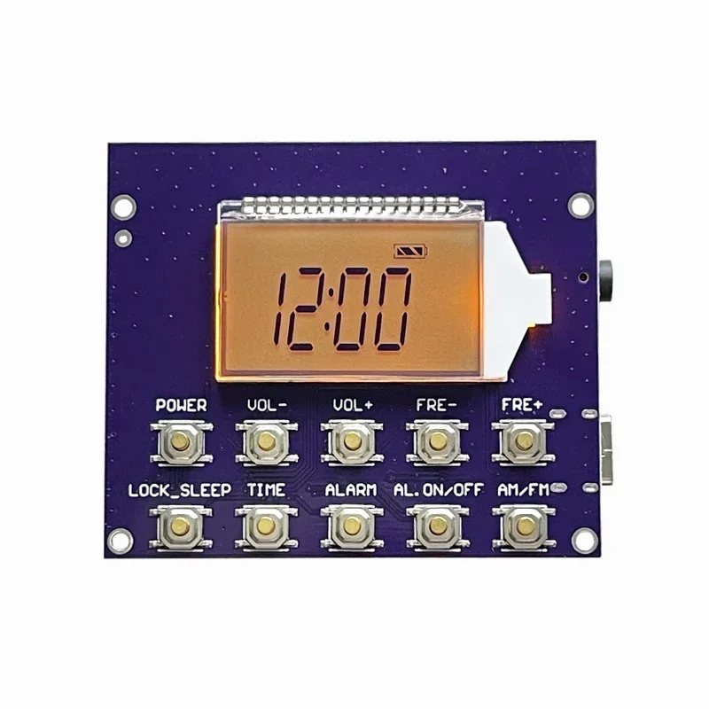 FM MW SW Full-band Digital Display Clock Radio Module Short Wave Medium Wave