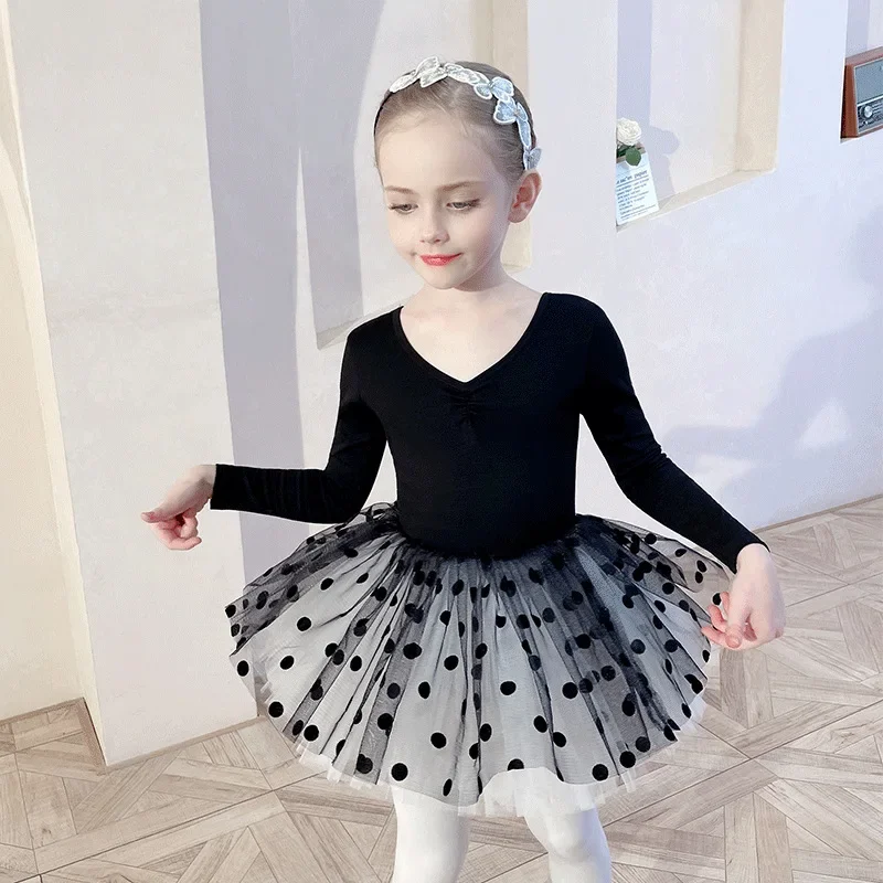 Traje de baile de Ballet para niña, falda tutú de Ballet para niña, falda de bailarina, mullida, ropa de tul de princesa para fiesta