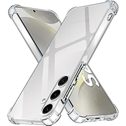 Transparent Phone Case for Samsung Galaxy S24 Plus Ultra Transparent Back Case Cover for Samsung S 24 S24+ 2024 S24ultra S24+