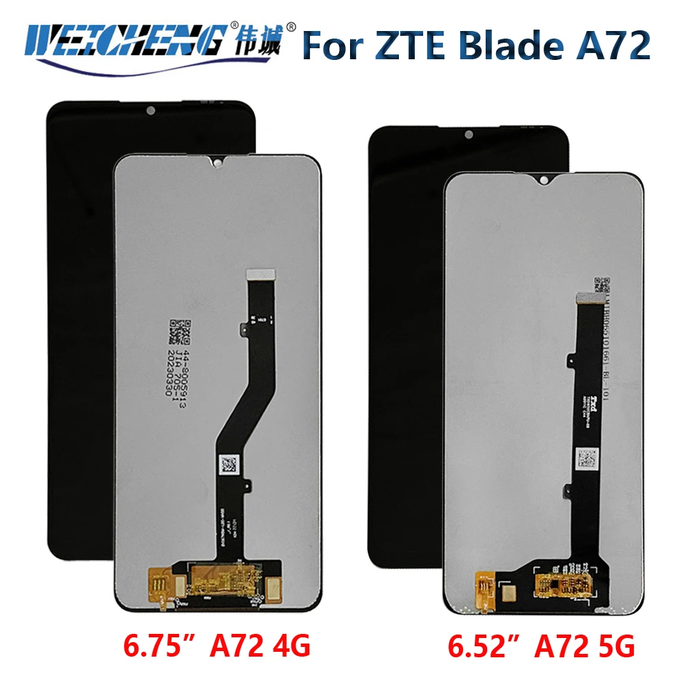 Original LCD For ZTE Blade A72 4G LCD Display+Touch Screen Digitizer Assembly Display For ZTE A72 5G 7540N A72 LCD Repair