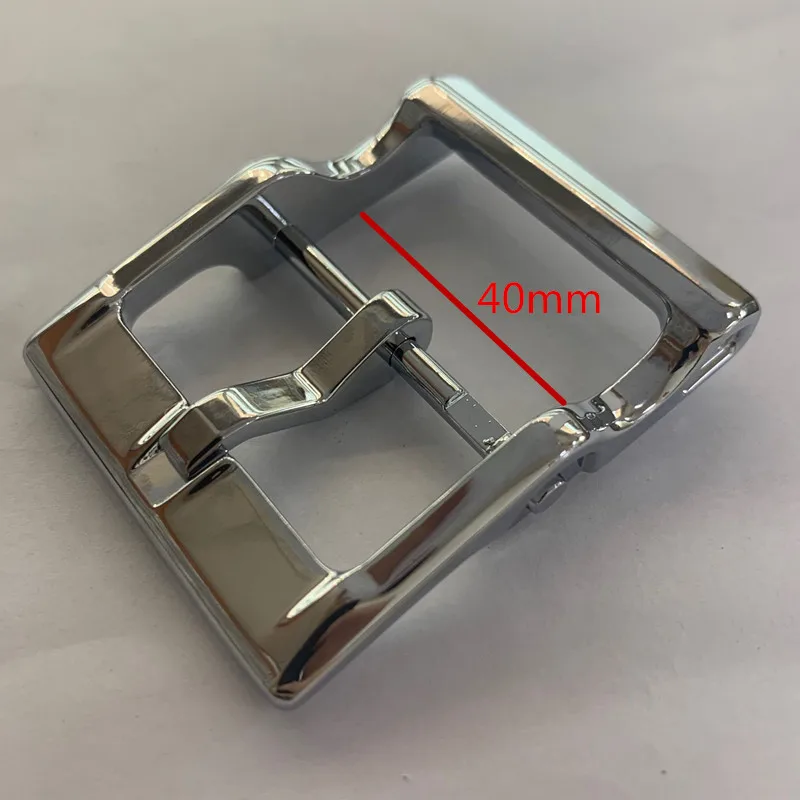 40mm Pin Belt Buckles Men\'s Metal Clip Buckle DIY Leather Craft Jeans Accessories Supply for 3.8cm-3.9cm Wide Belts