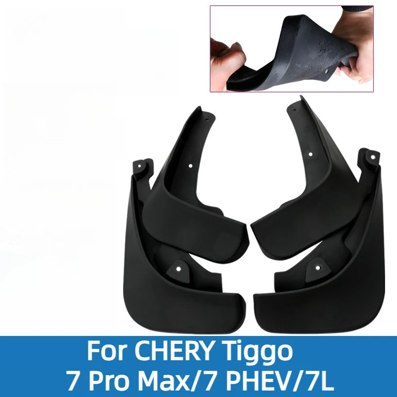 Mud Flaps For CHERY Tiggo 7 Pro Max/7 PHEV/7L Accessories 2026/2025 Splash Guards Fender Protector Anti-Mud Flexible 2024