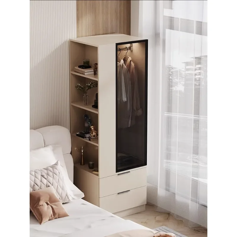 Bedside small wardrobe, household bedroom, small unit, simple and customized wardrobe, small room