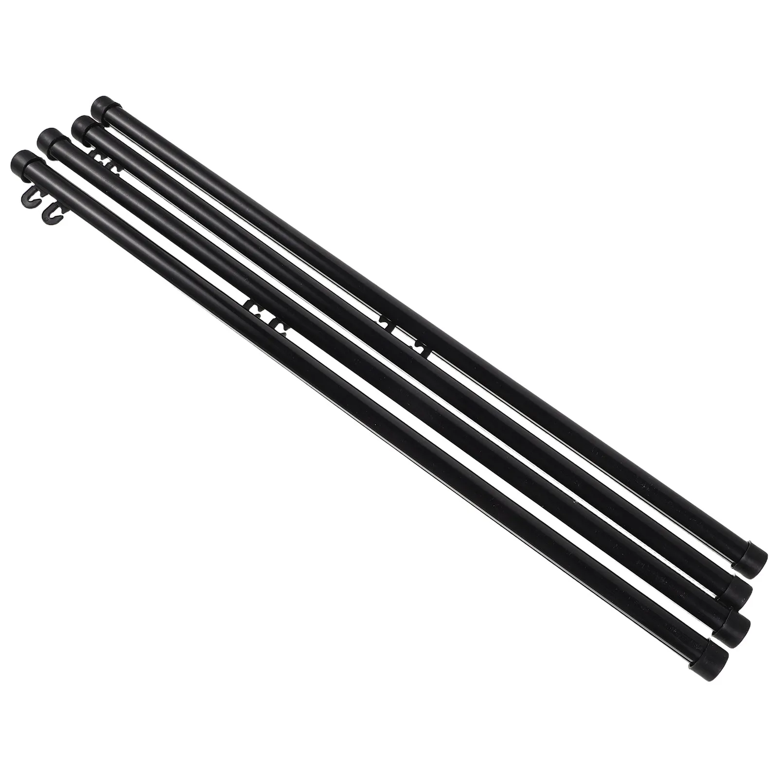4Pcs Hanging Rod Set Indoor Banner Hanging Kit Thick Plastic Scroll Hanger Rod Banner Support Poles Stable Poster Holder Wall