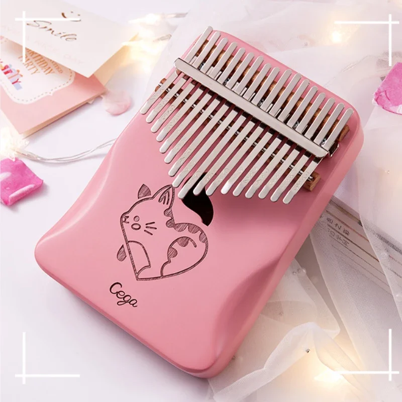 Mini Piano 17 Keys Kalimba Thumb Pink Portable Music Keyboard Kalimba Professional Teclado Musica Marimba Instruments WZ50MZ