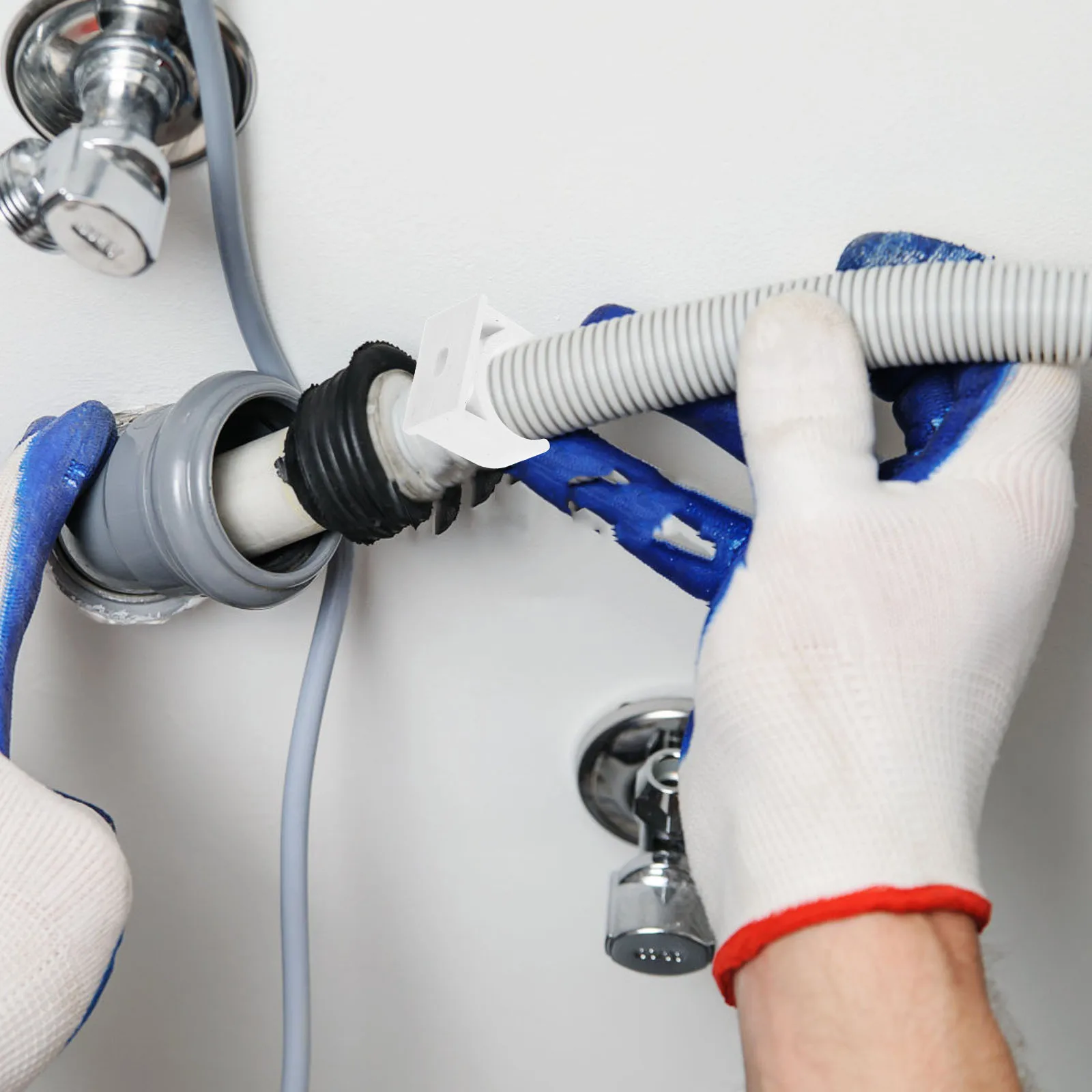 

50Pcs 20Mm U-Shaped Pipe Clamp with PVC Band for Corrosion Resistance Ideal Hose Fixing Support Riding Horse Clamp White