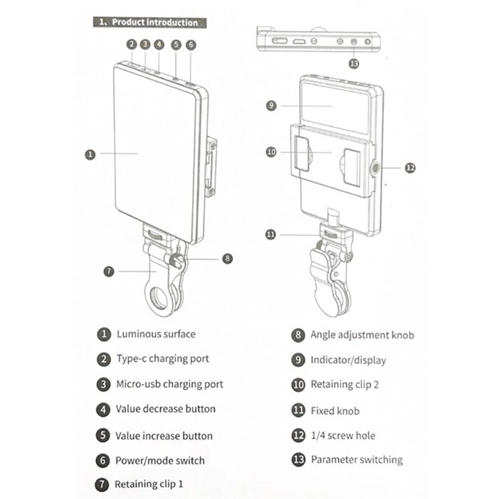 2500-9000K Wide Range Color Temperature Light, Foldable Portable LED Lighting Kit, 60 LED Bulbs with Phone Holder Tool